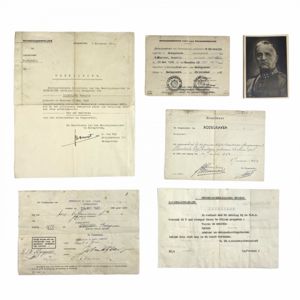 Original WWII Dutch document grouping Bodegraven