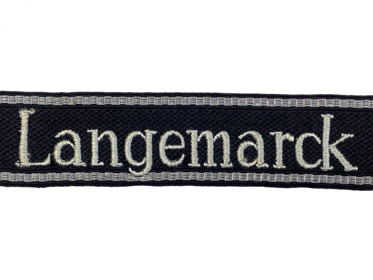 Original WWII Flemish Waffen-SS 6. SS-Freiwilligen-Sturmbrigade Langemarck cuff title — image 2