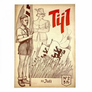 Original WWII Flemish collaboration magazine 'Tijl'