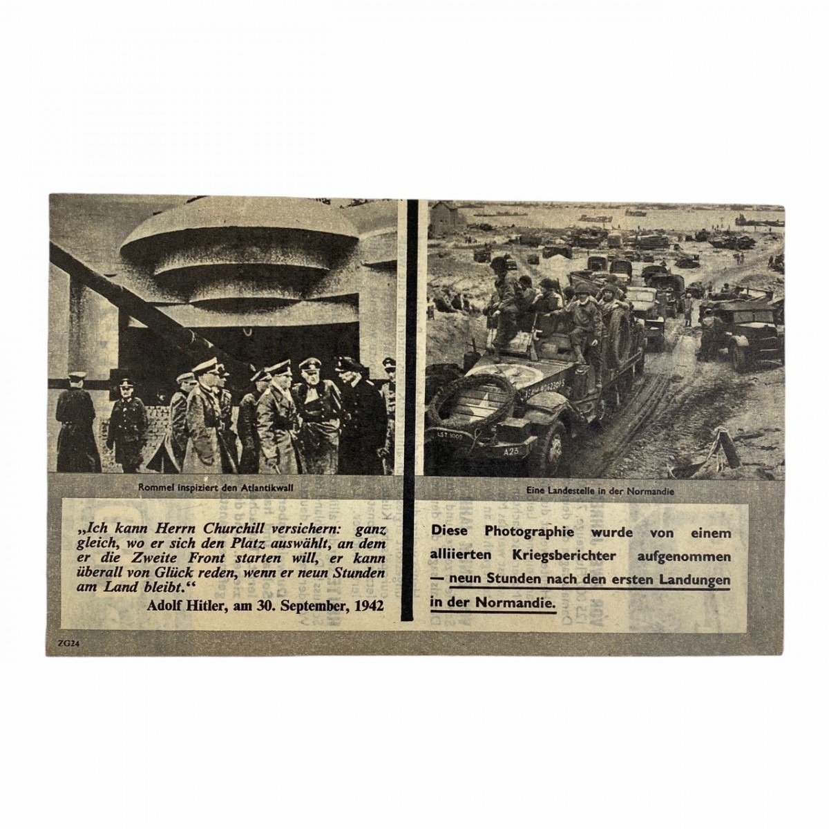 Original WWII Allied dropping leaflet — image 2