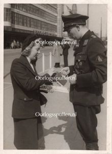 Original WWII Dutch NSB photo – Collecting for Frontzorg