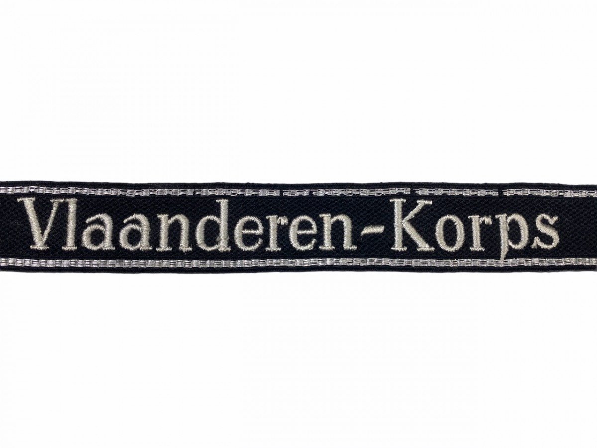 Original WWII Flemish SS Vlaanderen-Korps cuff title — image 3