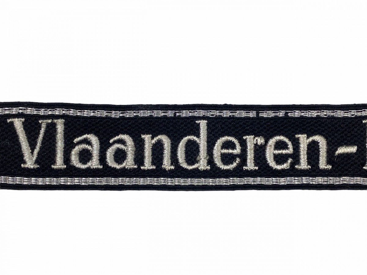 Original WWII Flemish SS Vlaanderen-Korps cuff title — image 4