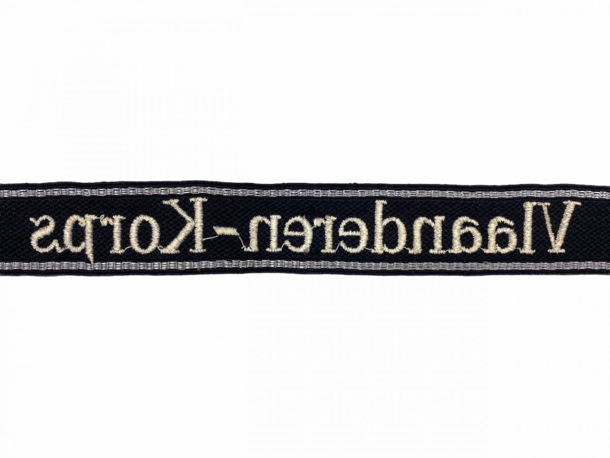 Original WWII Flemish SS Vlaanderen-Korps cuff title — image 7