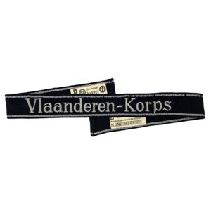 Original WWII Flemish SS Vlaanderen-Korps cuff title