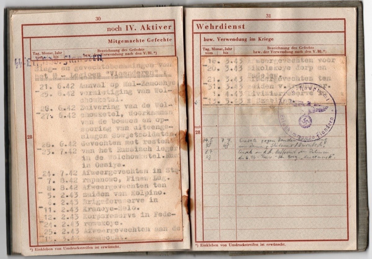 Original WWII Flemish SS-Freiwilligen Legion Flandern Wehrpass — image 11