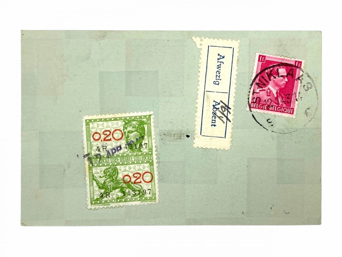 Original WWII Flemish Verdinaso 'Joris van Severen' society membership card — image 2