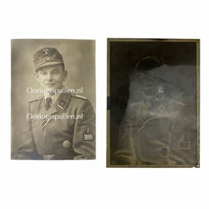 Original WWII Dutch NSKK portrait photo and negative