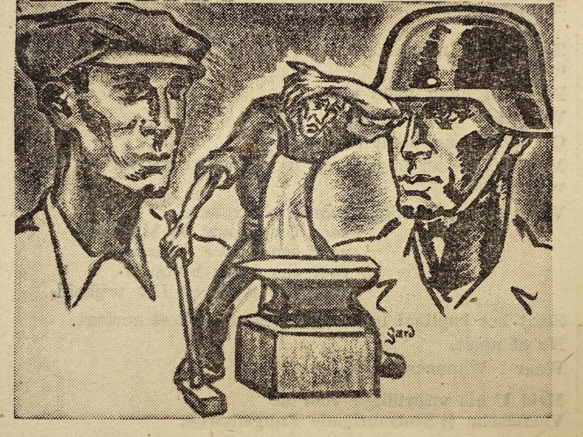 Original WWII Flemish SS-Sturmbrigade Langemarck recruitment flyer — image 2