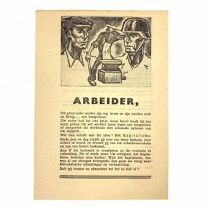 Original WWII Flemish SS-Sturmbrigade Langemarck recruitment flyer