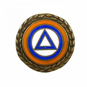 Original WWII Flemish VNV golden party badge