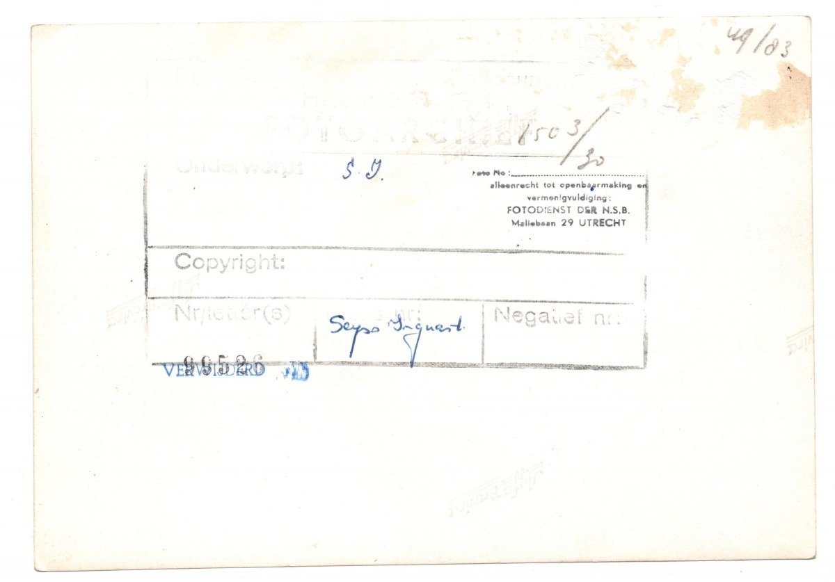 Original WWII Dutch Waffen-SS photo 'Landstorm Nederland' — image 2