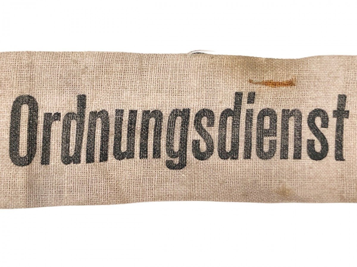 Original WWII German 'Holländischer Ordnungsdienst' cuff title — image 4