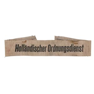 Original WWII German 'Holländischer Ordnungsdienst' cuff title