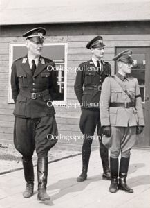Original WWII Nederlandsche Arbeidsdienst photo – Commander the Bock in …