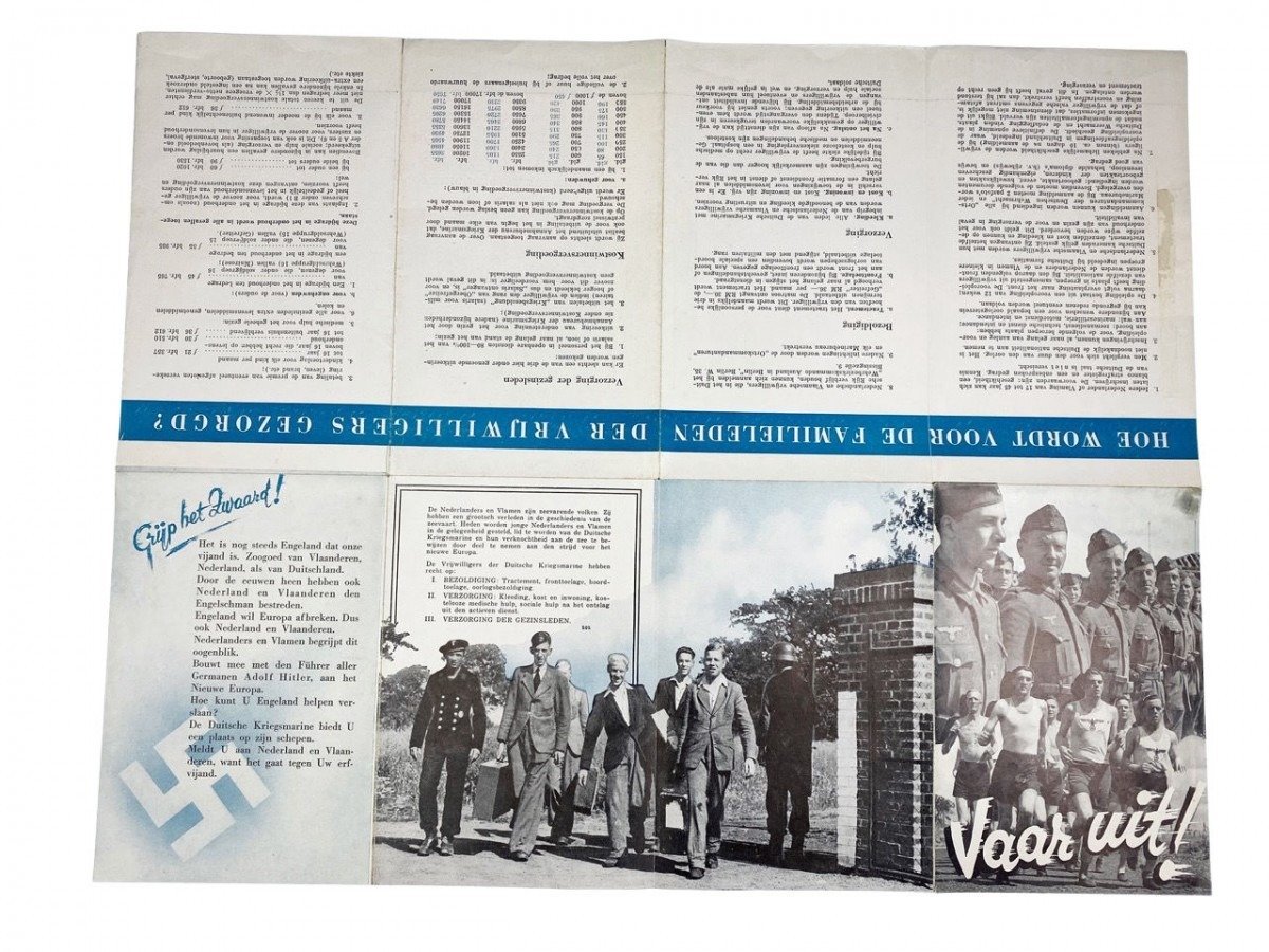 Original WWII Dutch Kriegsmarine volunteer flyer/poster — image 4