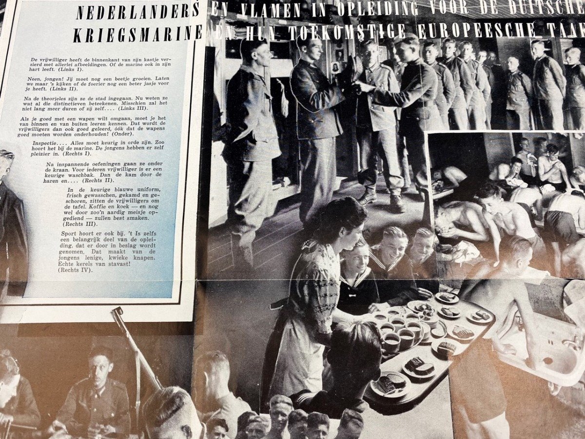 Original WWII Dutch Kriegsmarine volunteer flyer/poster — image 9