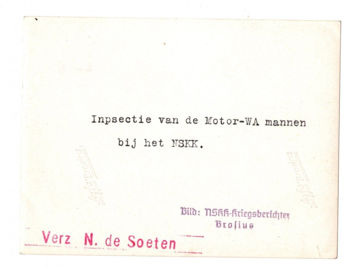 Original WWII Dutch NSKK volunteers photo — image 2