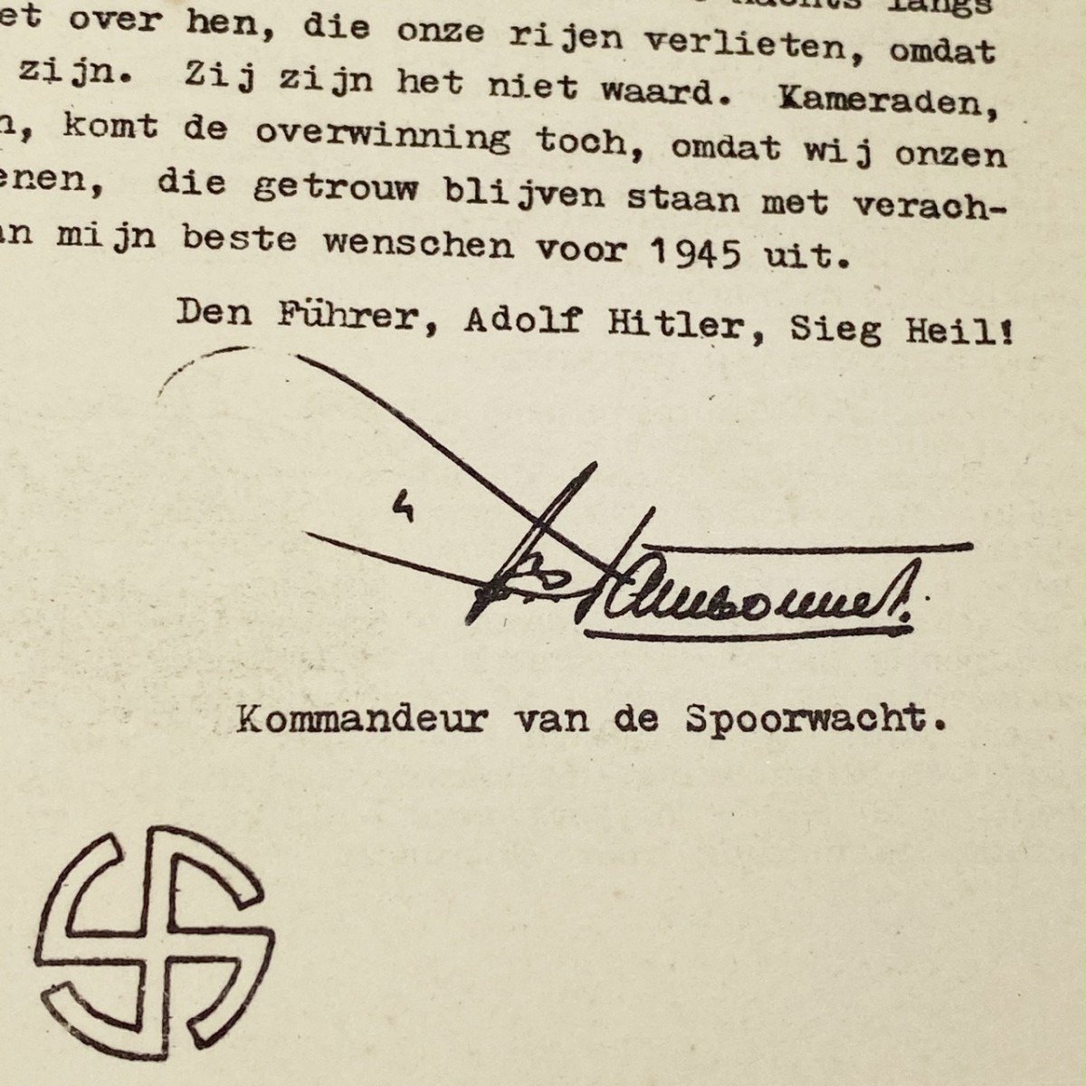 Original WWII Nederlandsche Landwacht (Spoorwacht) booklet 1944 — image 11