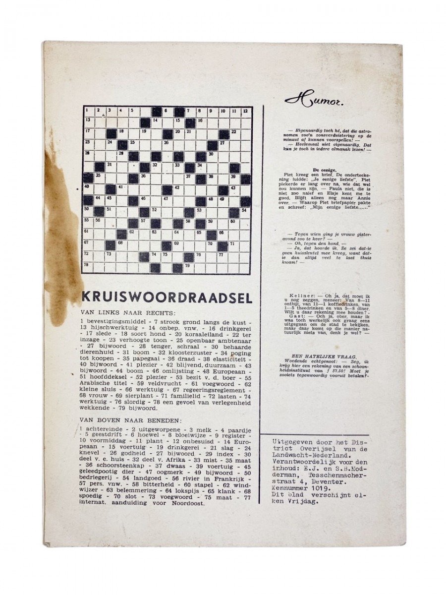 Original WWII Nederlandsche Landwacht (Spoorwacht) booklet 1944 — image 12