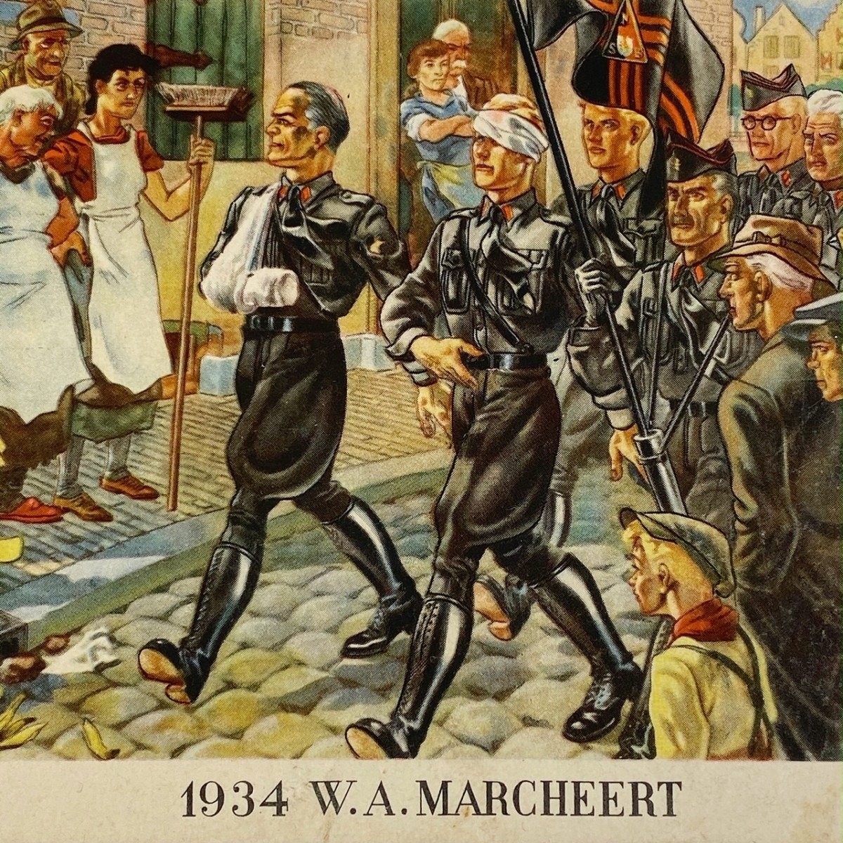 Original WWII Dutch NSB postcard — image 2