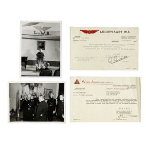 Original WWII Dutch NSB Luchtvaart W.A. (Aviation department) set