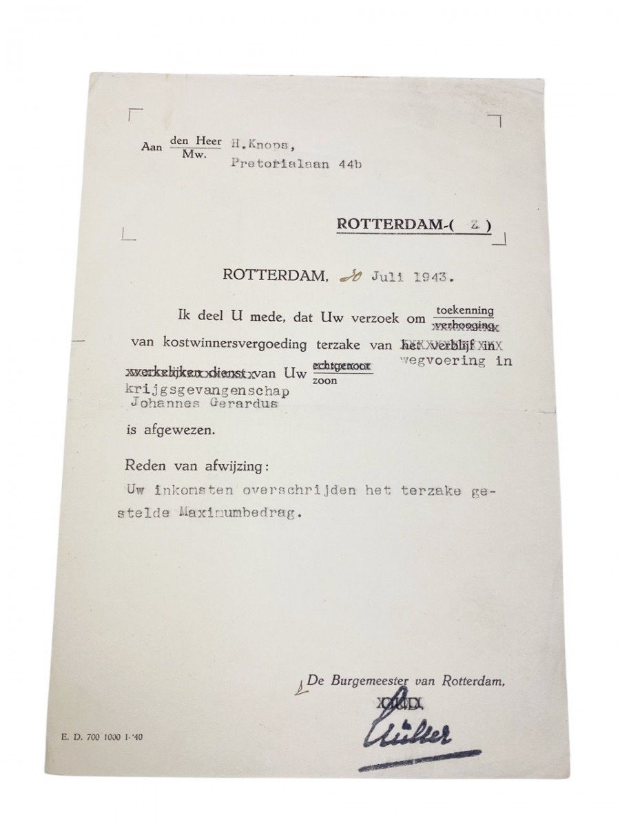 Original WWII Dutch Stalag grouping – Johannes Knöps — image 9