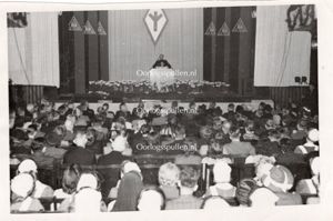 Original WWII Dutch Medisch Front photo – Anton Mussert in …