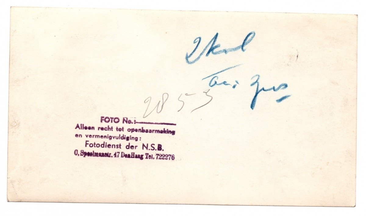 Original WWII Dutch NSB photo – Lotsverbondenheid medal — image 2