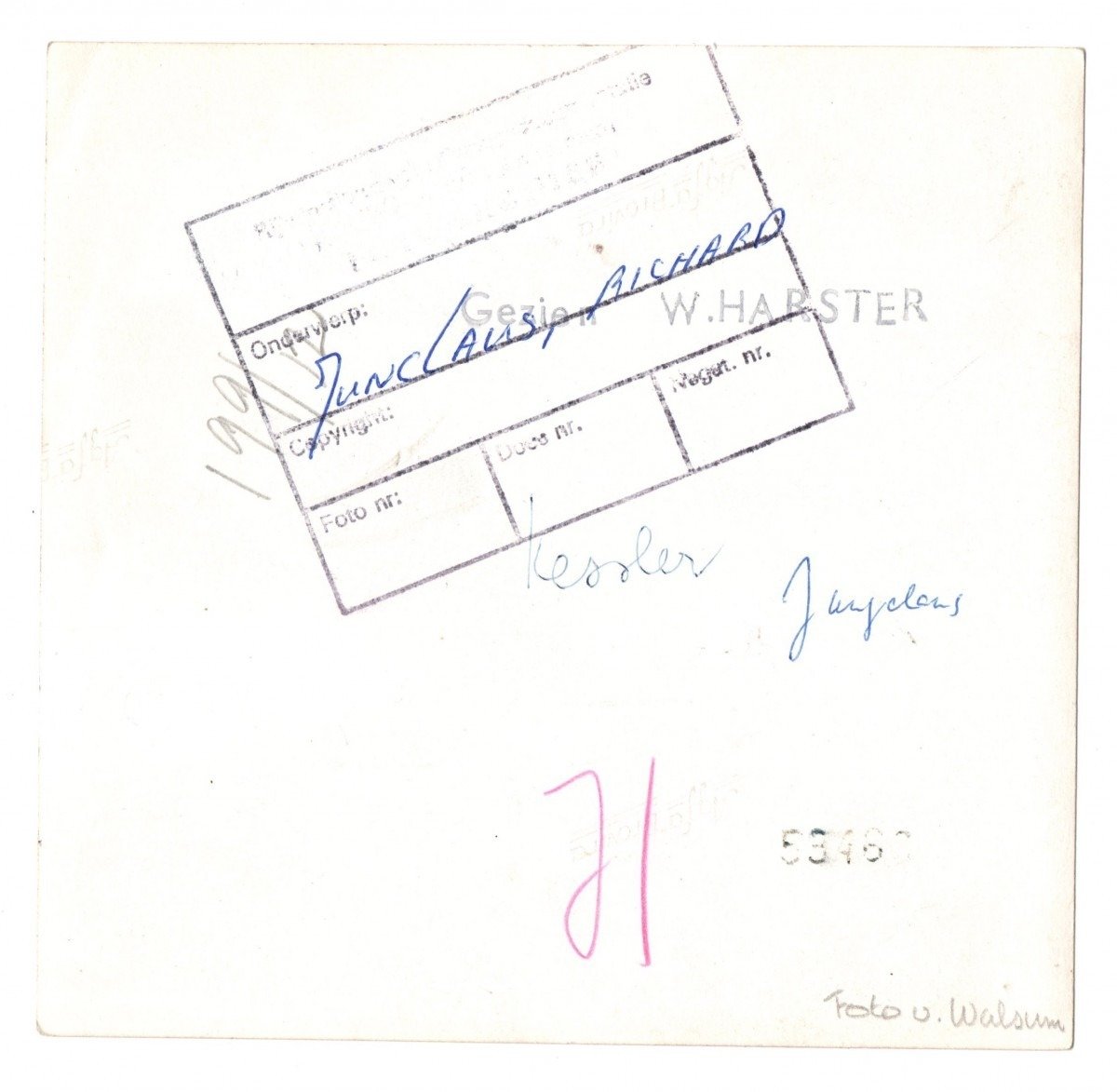 Original WWII Dutch NSB photo SS-Gruppenführer Richard Jungclaus & Anton Mussert — image 2