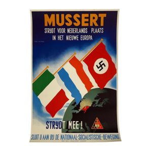 Original WWII Dutch NSB poster