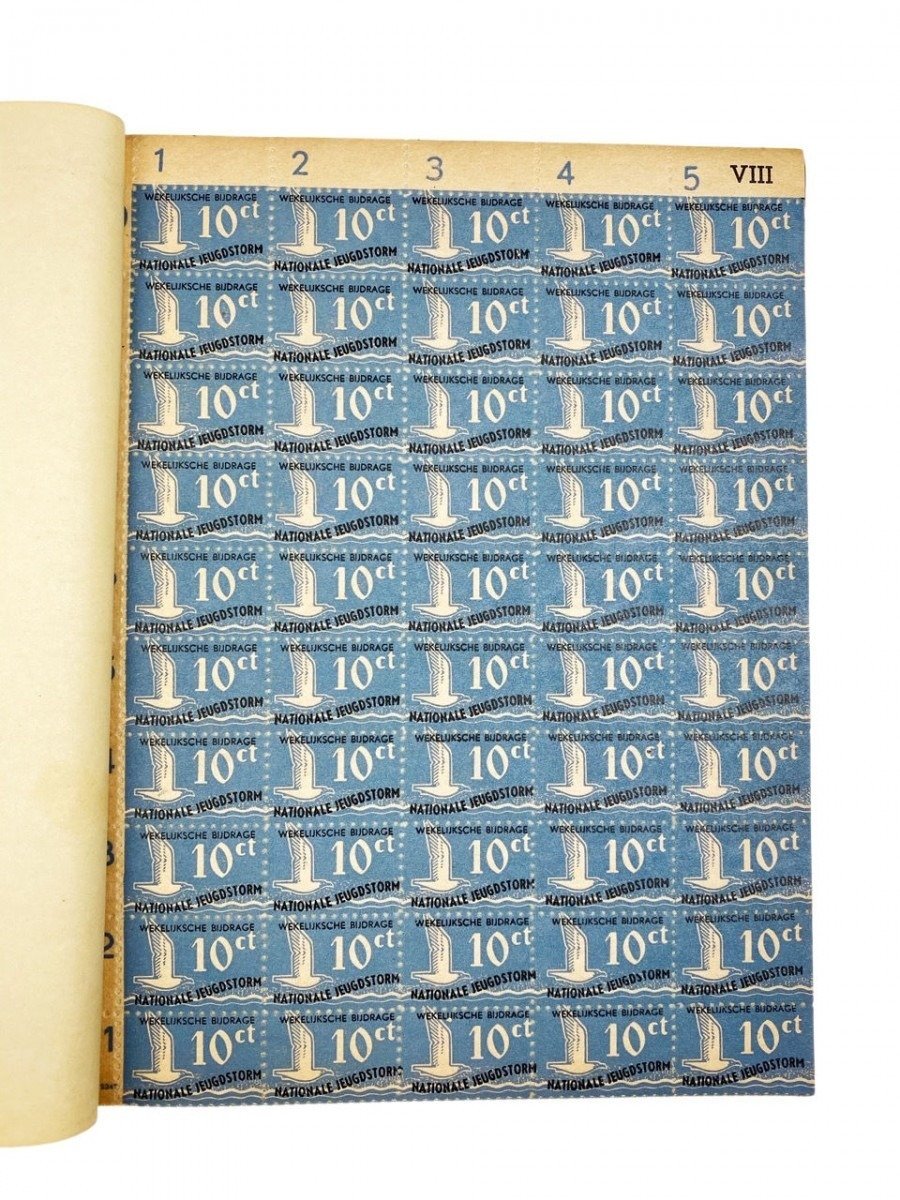 Original WWII Dutch Jeugdstorm membership stamp booklet — image 5