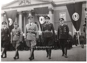 Original WWII Nederlandsche Arbeidsdienst photo Seyss-Inquart & De Bock