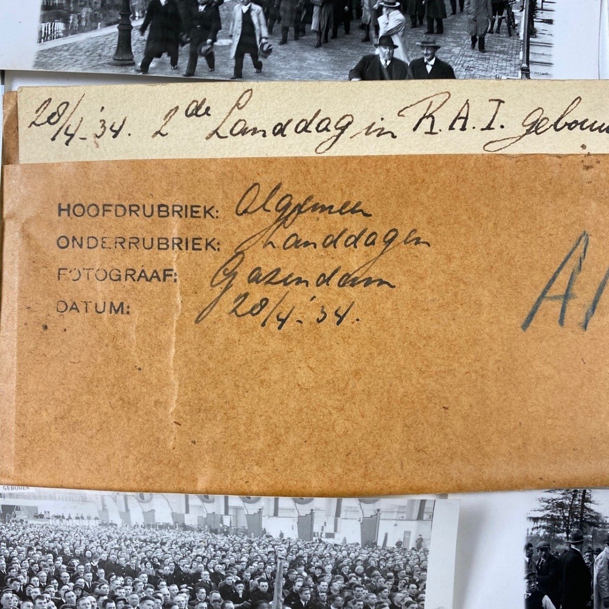 Original WWII Dutch NSB photo grouping – 2de Landdag in R.A.I. Amsterdam — image 2