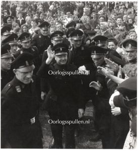 Original WWII Dutch NSB photo Lijfwacht Mussert in Lunteren