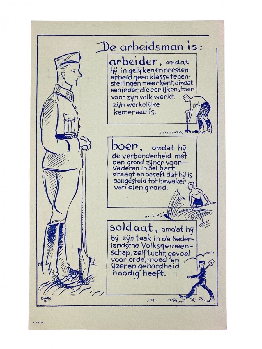 Original WWII Nederlandsche Arbeidsdienst leaflet 'Jonge Nederlander' — image 5
