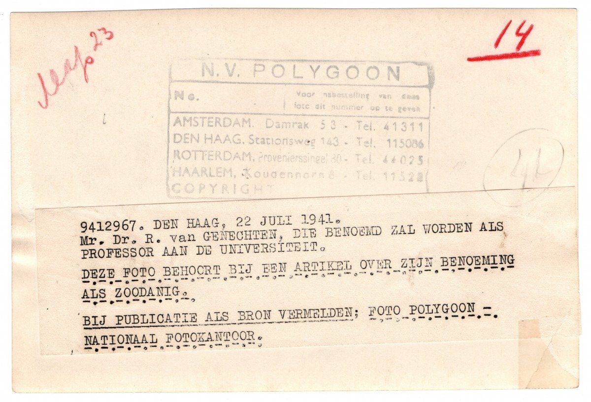 Original WWII Dutch NSB portrait photo Robert van Genechten — image 2