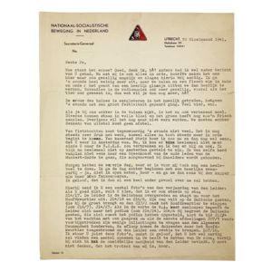 Original WWII Dutch NSB letter