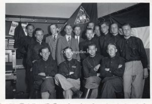 Original WWII Dutch NSB photo 'Members in Bingen (Germany)'