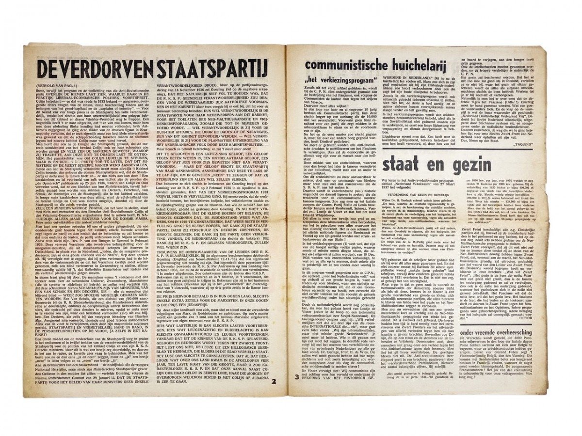 Original WWII Dutch collaboration newspaper – Zwart Front — image 5