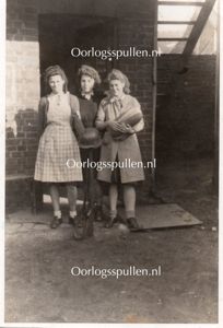 Original WWII French resistance women photo Maubeuge