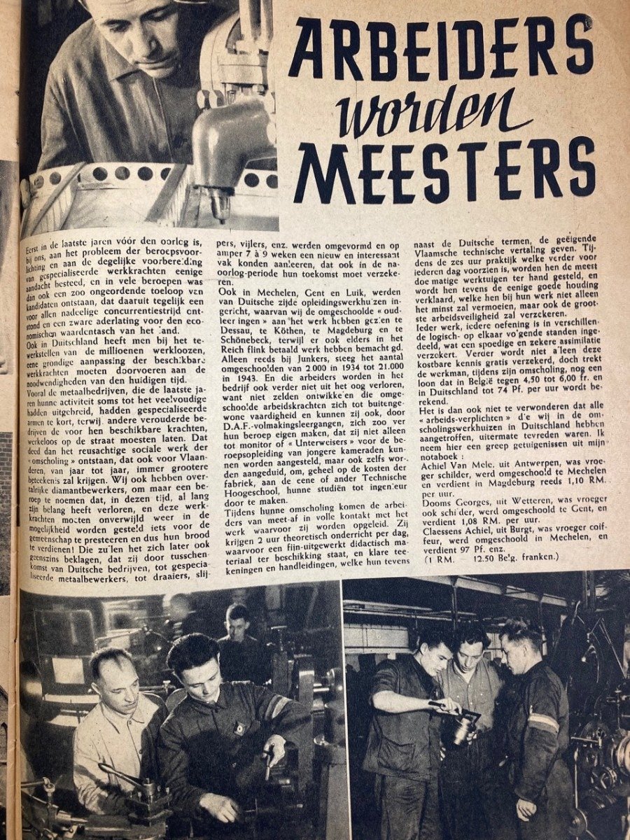 Original WWII Belgian collaboration magazine 'Belgian workers in Germany' — image 13