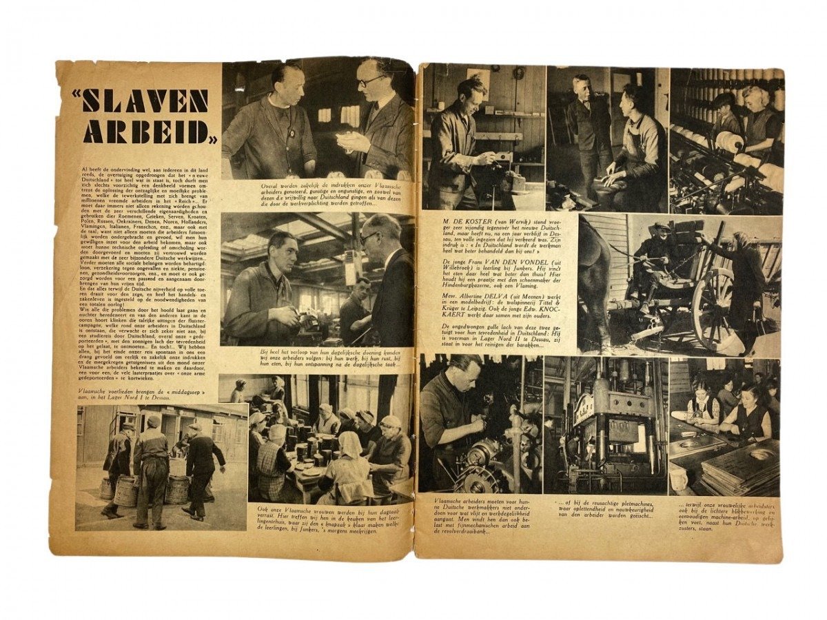 Original WWII Belgian collaboration magazine 'Belgian workers in Germany' — image 3