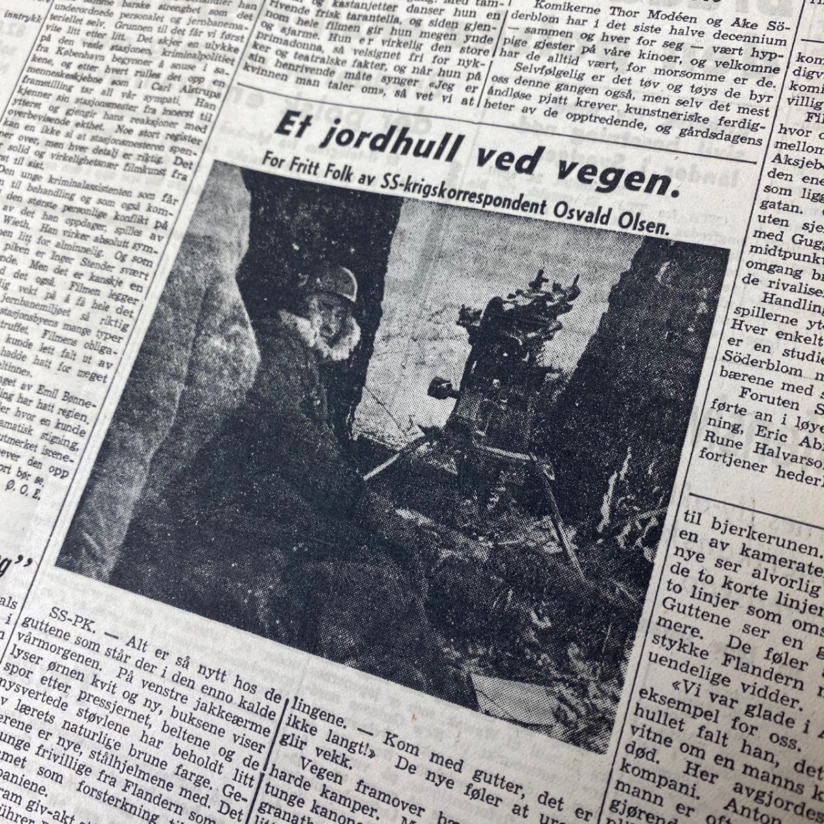 Original WWII Norwegian collaboration Nasjonal Samling newspaper – Fritt Folk — image 6