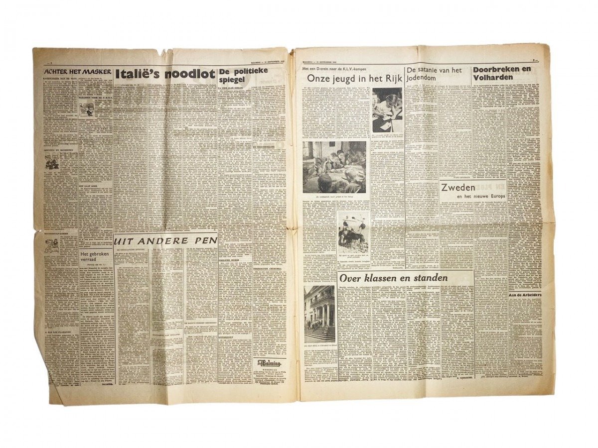 Original WWII Belgian collaboration newspaper 'Balming' — image 3