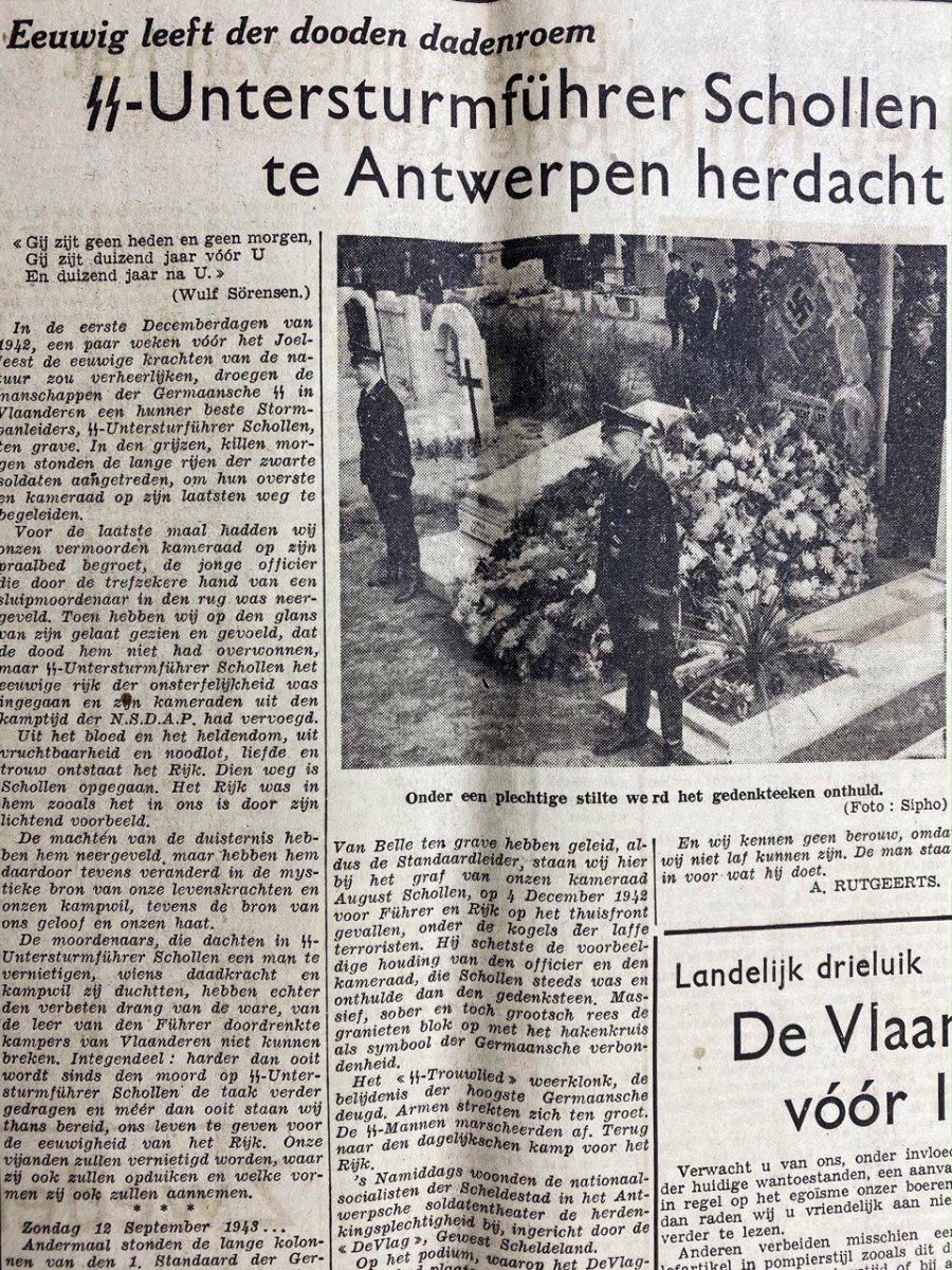 Original WWII Belgian collaboration newspaper 'Balming' — image 4