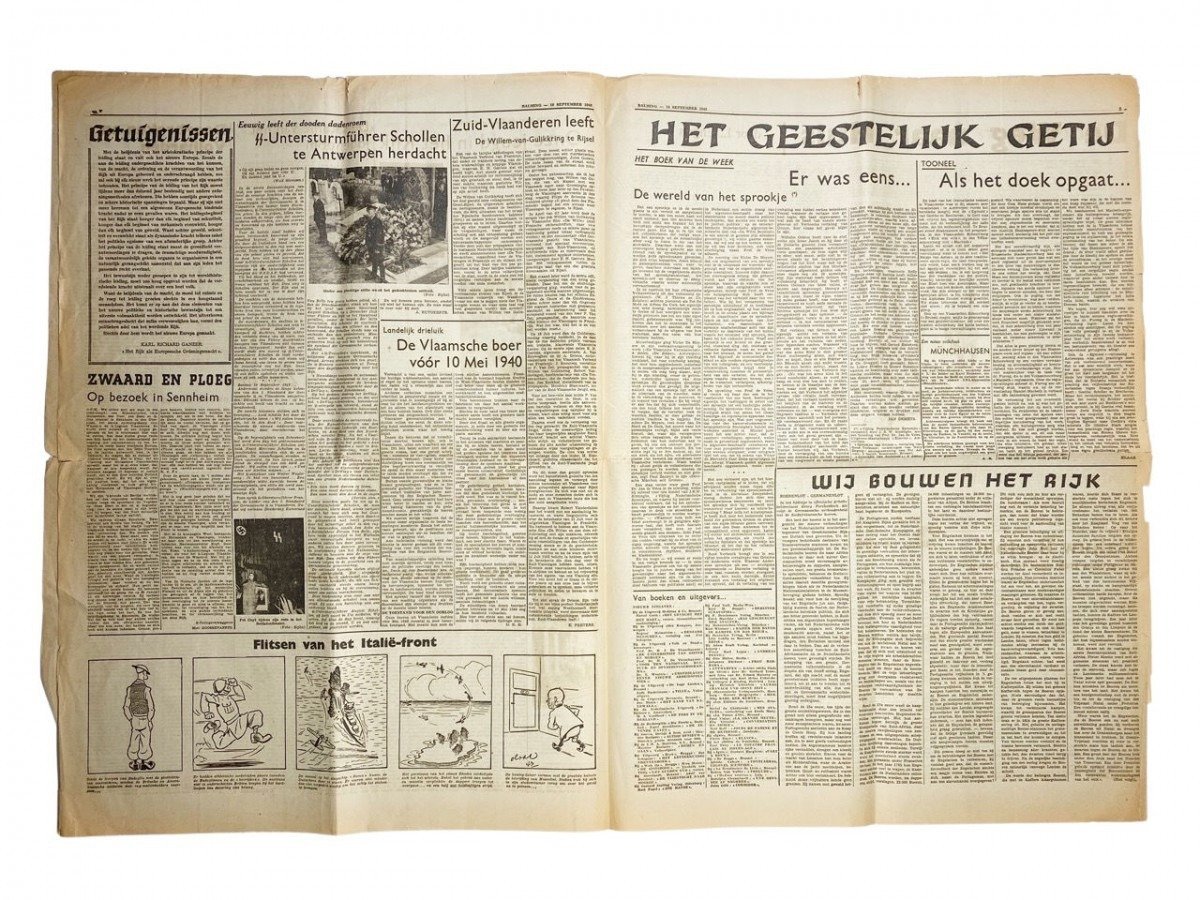 Original WWII Belgian collaboration newspaper 'Balming' — image 6