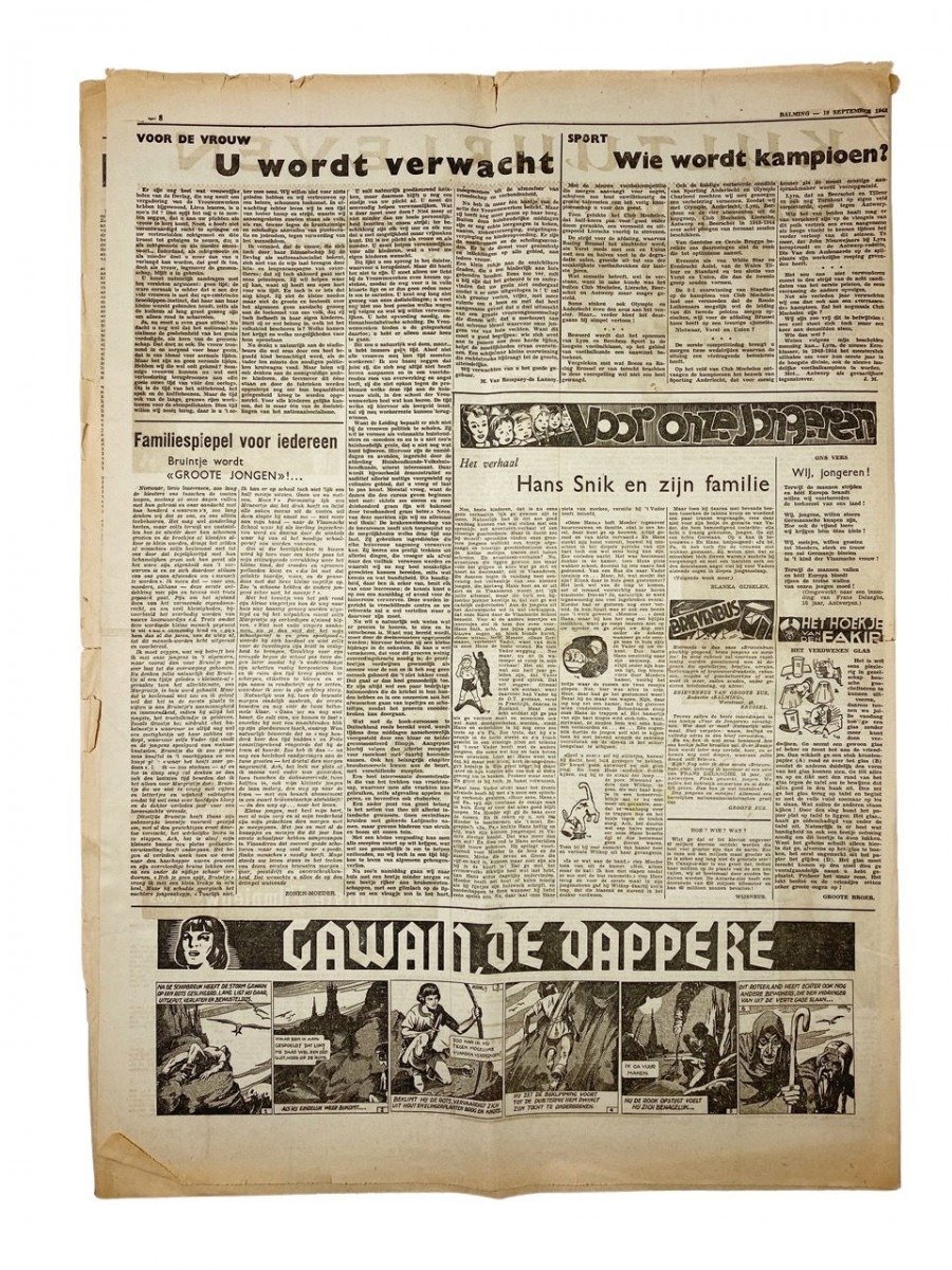 Original WWII Belgian collaboration newspaper 'Balming' — image 8