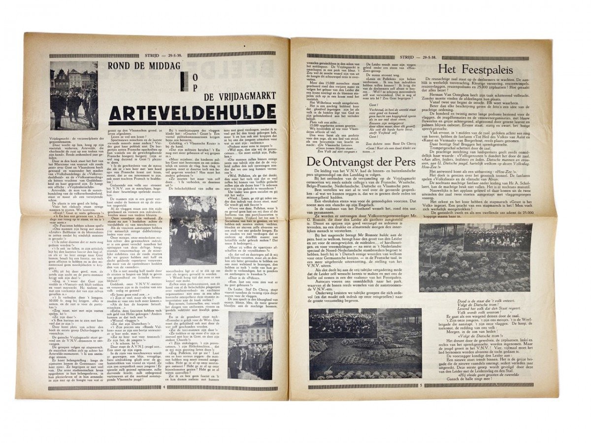 Original WWII Belgian VNV 'Strijd' newspaper — image 3