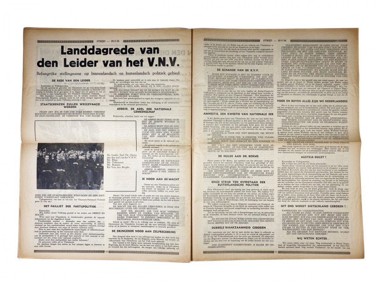 Original WWII Belgian VNV 'Strijd' newspaper — image 5